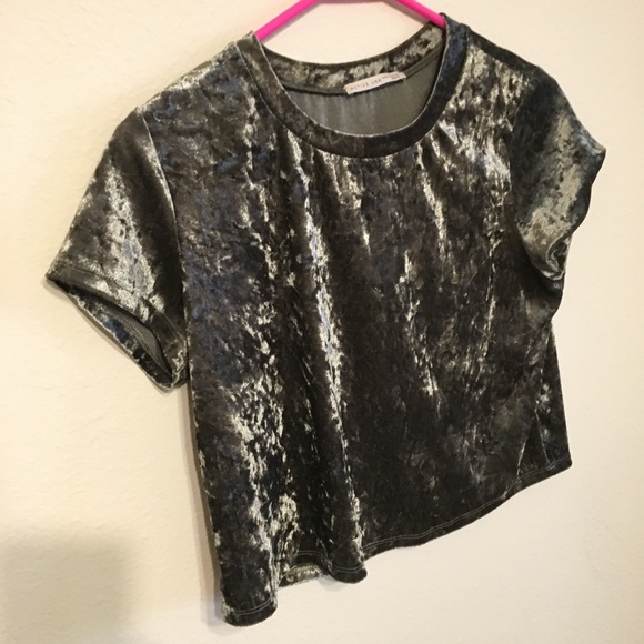 Active USA Tops - Velour Crop top